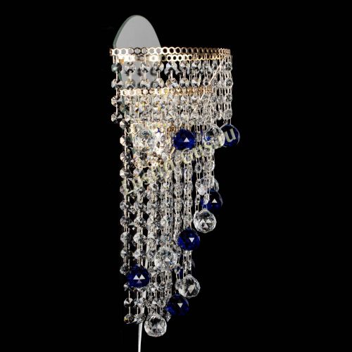 Бра Пирамида №3 синяя в Химках Гусь Хрустальный