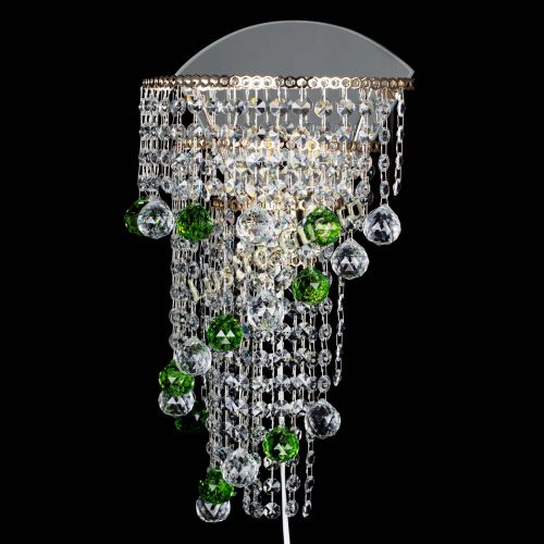 Бра Пирамида №3 зеленая в Химках Гусь Хрустальный