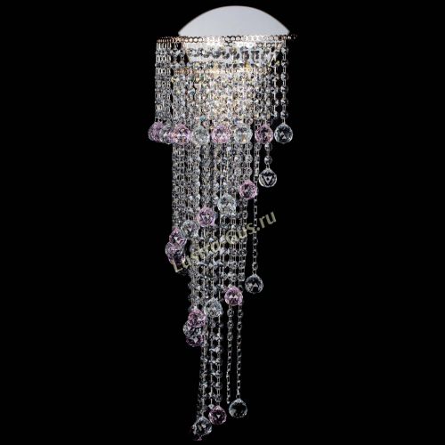 Бра Пирамида №6 розовая в Химках Гусь Хрустальный