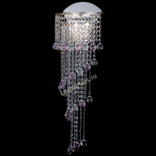 Бра Пирамида №6 розовая в Химках Гусь Хрустальный