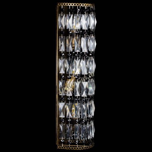 Бра Прямоугольник пластинка под бронзу Черная в Химках Гусь Хрустальный