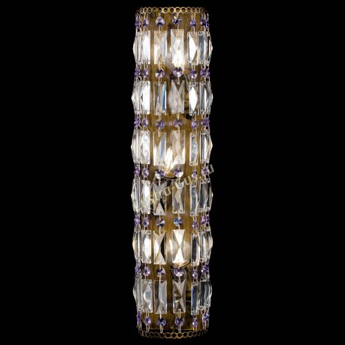 Бра Прямоугольник пластинка под бронзу Фиолетовая в Химках Гусь Хрустальный