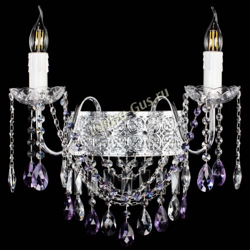 Бра Свеча Восток №2 фиолетовая в Химках Гусь Хрустальный