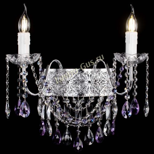 Бра Свеча Восток №2 фиолетовая в Химках Гусь Хрустальный