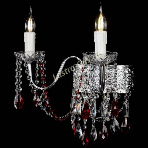 Бра Свеча Восток №2 красная в Химках Гусь Хрустальный