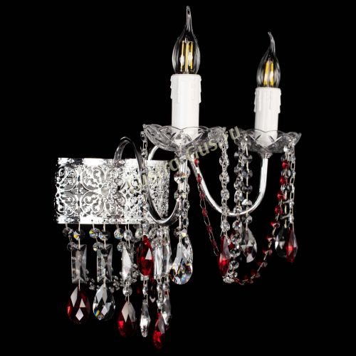 Бра Свеча Восток №2 красная в Химках Гусь Хрустальный