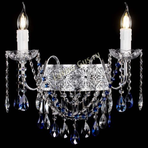 Бра Свеча Восток №2 синяя в Химках Гусь Хрустальный