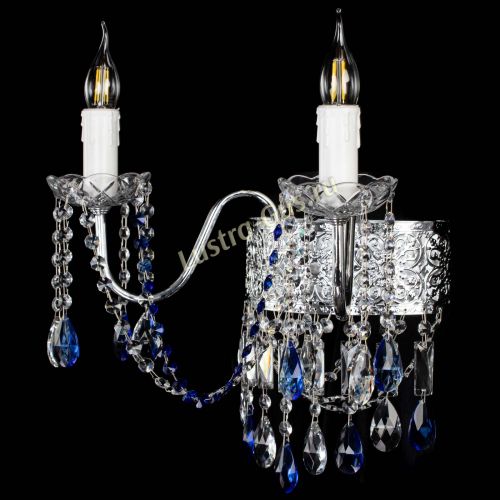 Бра Свеча Восток №2 синяя в Химках Гусь Хрустальный
