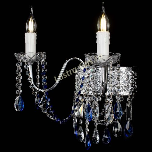 Бра Свеча Восток №2 синяя в Химках Гусь Хрустальный