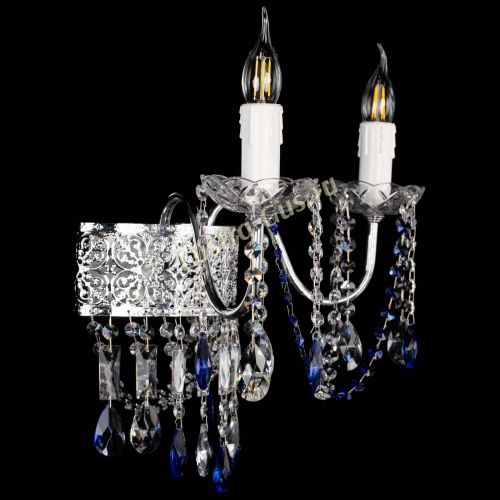Бра Свеча Восток №2 синяя в Химках Гусь Хрустальный