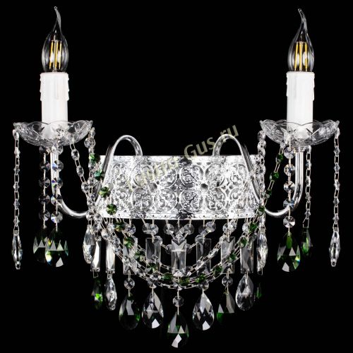 Бра Свеча Восток №2 зеленая в Химках Гусь Хрустальный