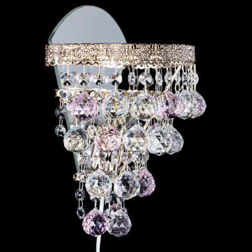Бра Токката пирамида шар 30 розовая в Химках Гусь Хрустальный