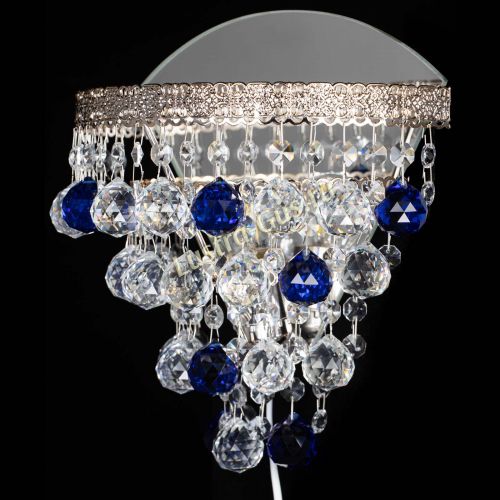 Бра Токката пирамида шар 30 синяя в Химках Гусь Хрустальный