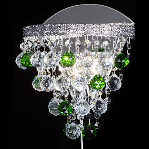 Бра Токката пирамида шар 30 зеленая в Химках Гусь Хрустальный