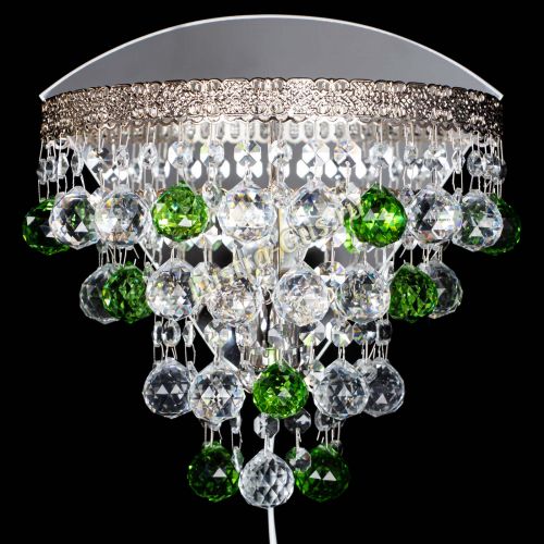 Бра Токката пирамида шар 30 зеленая в Химках Гусь Хрустальный