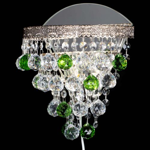 Бра Токката пирамида шар 30 зеленая в Химках Гусь Хрустальный