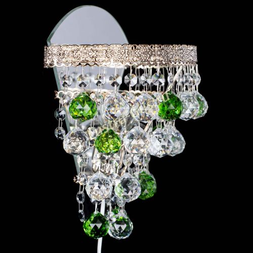 Бра Токката пирамида шар 30 зеленая в Химках Гусь Хрустальный