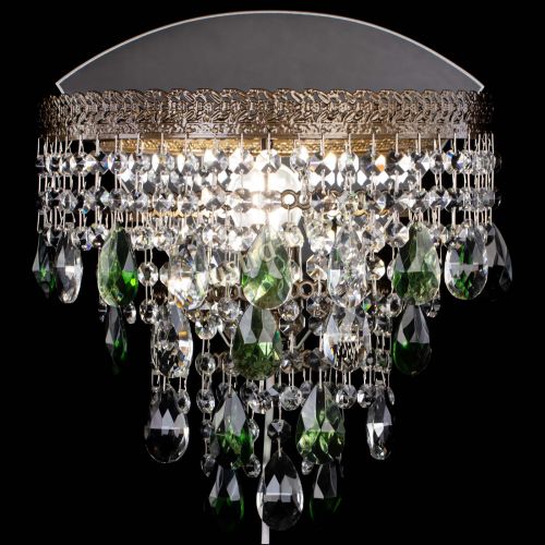 Бра Токката пирамида журавлик под бронзу зеленая в Химках Гусь Хрустальный