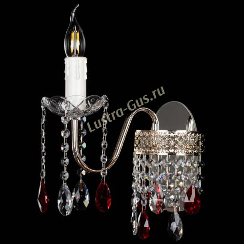 Бра Венеция №1 мини красная в Химках Гусь Хрустальный