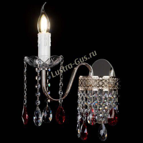Бра Венеция №1 мини красная в Химках Гусь Хрустальный