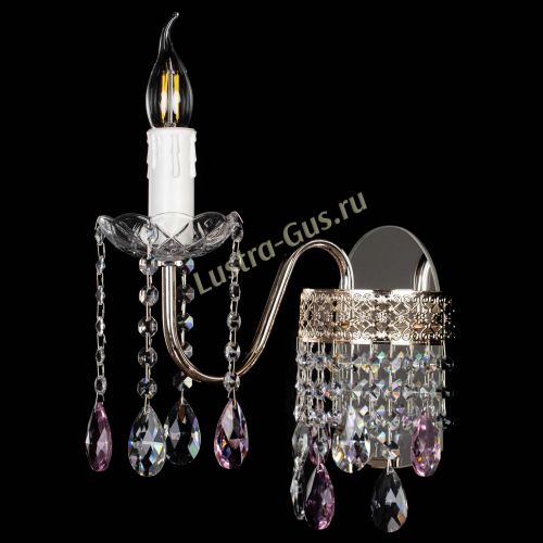 Бра Венеция №1 мини розовая в Химках Гусь Хрустальный