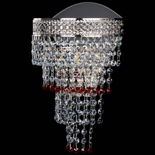 Бра Венеция Капель оптикон красная в Химках Гусь Хрустальный