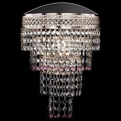 Бра Венеция Капель оптикон розовая в Химках Гусь Хрустальный