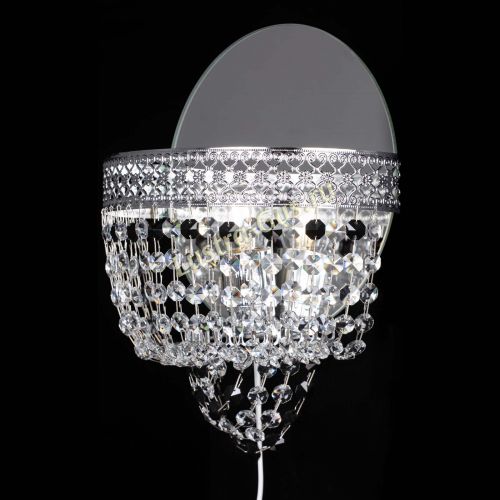 Бра Венеция оптикон черная в Химках Гусь Хрустальный