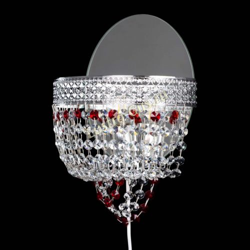 Бра Венеция оптикон красная в Химках Гусь Хрустальный