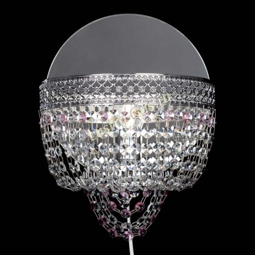 Бра Венеция оптикон розовая в Химках Гусь Хрустальный