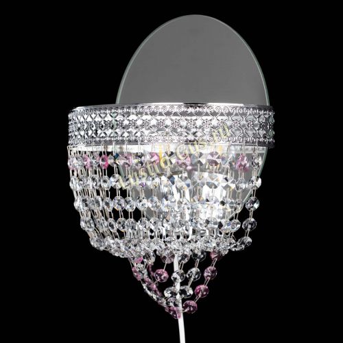 Бра Венеция оптикон розовая в Химках Гусь Хрустальный