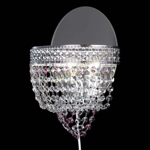 Бра Венеция оптикон розовая в Химках Гусь Хрустальный