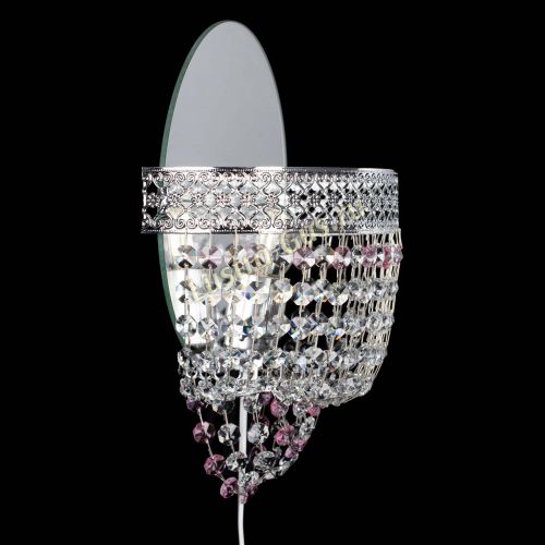 Бра Венеция оптикон розовая в Химках Гусь Хрустальный