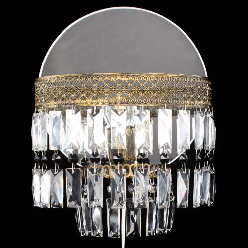 Бра Венеция Пластинка под бронзу Черная в Химках Гусь Хрустальный