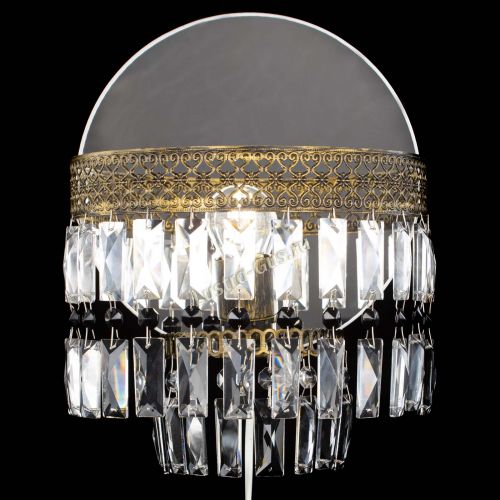 Бра Венеция Пластинка под бронзу Черная в Химках Гусь Хрустальный