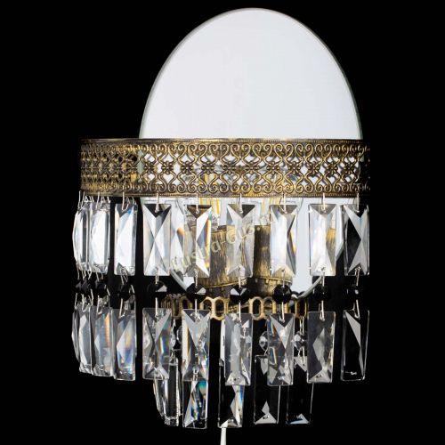 Бра Венеция Пластинка под бронзу Черная в Химках Гусь Хрустальный