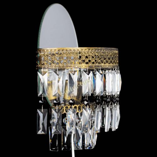 Бра Венеция Пластинка под бронзу Черная в Химках Гусь Хрустальный