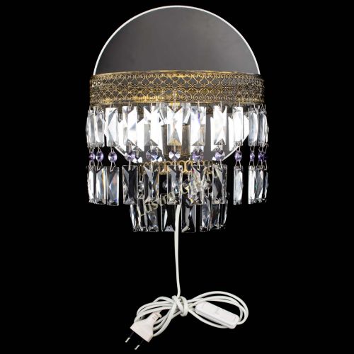 Бра Венеция Пластинка под бронзу Фиолетовая в Химках Гусь Хрустальный