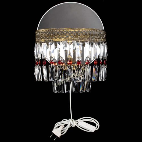 Бра Венеция Пластинка под бронзу Красная в Химках Гусь Хрустальный