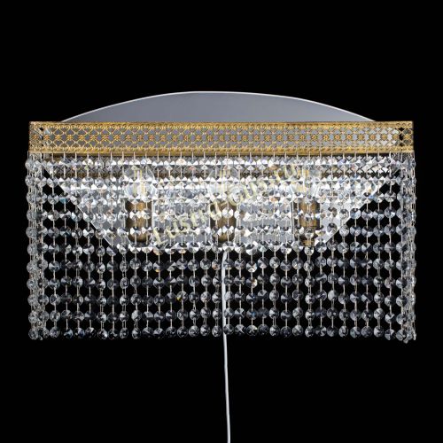 Бра Венеция Прямоугольник оптикон под бронзу в Химках Гусь Хрустальный