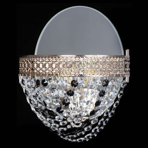 Бра Венеция Сетка черная в Химках Гусь Хрустальный