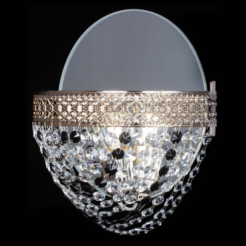 Бра Венеция Сетка черная в Химках Гусь Хрустальный