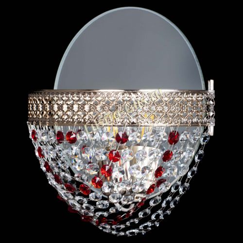 Бра Венеция Сетка красная в Химках Гусь Хрустальный