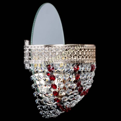 Бра Венеция Сетка красная в Химках Гусь Хрустальный