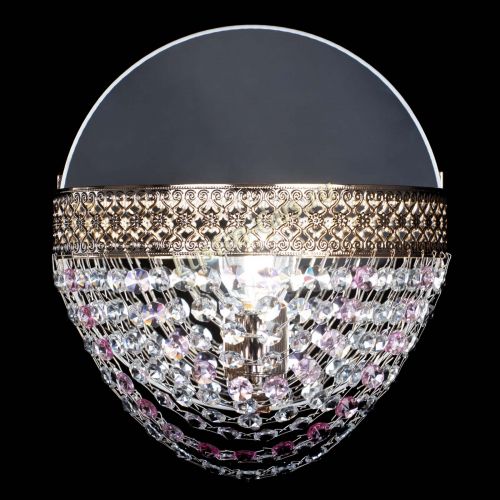 Бра Венеция Сетка розовая в Химках Гусь Хрустальный