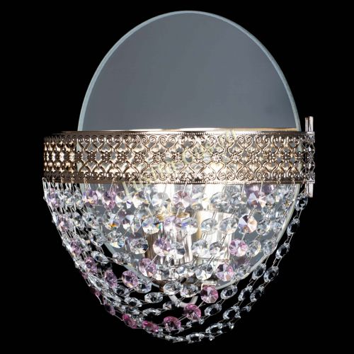 Бра Венеция Сетка розовая в Химках Гусь Хрустальный