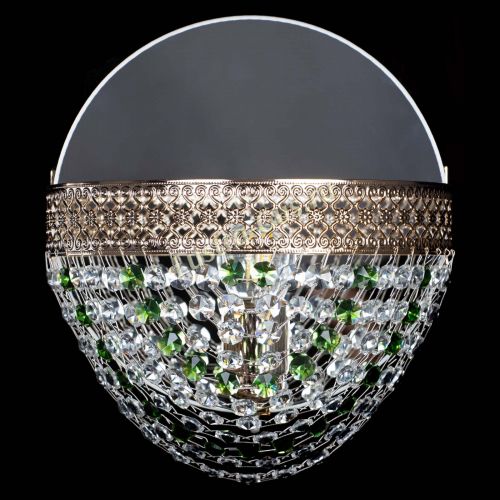 Бра Венеция Сетка зеленая в Химках Гусь Хрустальный