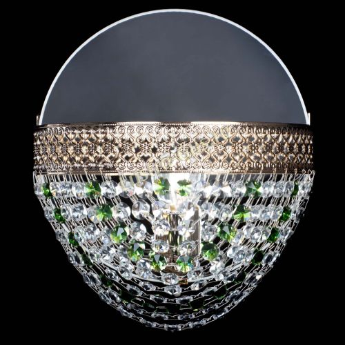 Бра Венеция Сетка зеленая в Химках Гусь Хрустальный