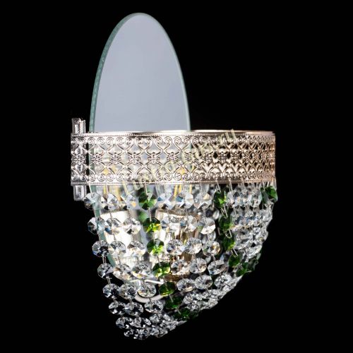 Бра Венеция Сетка зеленая в Химках Гусь Хрустальный