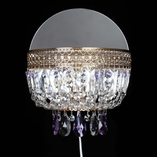 Бра Венеция фиолетовая в Химках Гусь Хрустальный